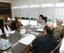 Secretaria Estadual de Educação do Paraná; Reunião no gabinete da secretária Ana Seres Trento Comin sobre o Plano Nacional Curricular da Educação Base. 02-04-18. Foto: Hedeson Alves
