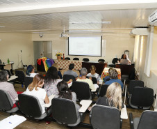 Secretaria Estadual de Educação do Paraná; Funcionários da SEED participam da Semana Pedagócica no auditório, Departamento de diversidade. 06-04-18. Foto: Hedeson Alves