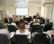 Secretaria Estadual de Educação do Paraná; Funcionários da SEED participam da Semana Pedagócica no auditório, Departamento de diversidade. 06-04-18. Foto: Hedeson Alves