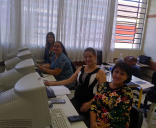 Profissionais trabalharam questões técnicas relacionadas ao uso do sistema, importância do combate ao abandono escolar e o papel da rede de proteção à criança e ao adolescente.