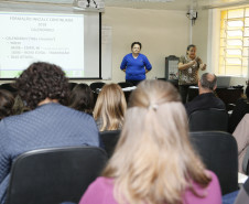 Secretaria Estadual de Educação do Paraná; Curso de Formação Inicial e Continuada no auditório da SEED. 17-04-18. Foto: Hedeson Alves