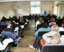Secretaria Estadual de Educação do Paraná; Curso de Formação Inicial e Continuada no auditório da SEED. 17-04-18. Foto: Hedeson Alves