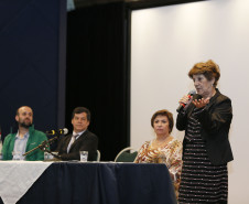 Secretaria Estadual de Educação do Paraná; Semana Pedagógica no auditório da Assossiação Médca do Paraná com a presença da Secretária Lucia Lopez. 20-04-18. Foto: Hedeson Alves