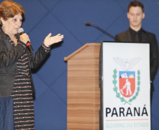 Secretaria Estadual de Educação do Paraná; Semana Pedagógica no auditório da Assossiação Médca do Paraná com a presença da Secretária Lucia Lopez. 20-04-18. Foto: Hedeson Alves
