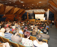 Secretaria Estadual de Educação do Paraná; Semana Pedagógica no auditório da Assossiação Médca do Paraná com a presença da Secretária Lucia Lopez. 20-04-18. Foto: Hedeson Alves