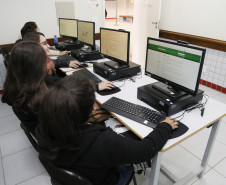 Secretaria Estadual de Educação do Paraná; CEEP Erotides A.Nichele em Fazenda Rio Grande que oferta cursos técnico. 16-04-18. Foto: Hedeson Alves