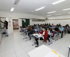 Secretaria Estadual de Educação do Paraná; CEEP Erotides A.Nichele em Fazenda Rio Grande que oferta cursos técnico. 16-04-18. Foto: Hedeson Alves
