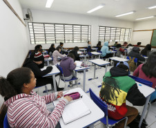 Secretaria Estadual de Educação do Paraná; CEEP Erotides A.Nichele em Fazenda Rio Grande que oferta cursos técnico. 16-04-18. Foto: Hedeson Alves