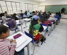 Secretaria Estadual de Educação do Paraná; CEEP Erotides A.Nichele em Fazenda Rio Grande que oferta cursos técnico. 16-04-18. Foto: Hedeson Alves