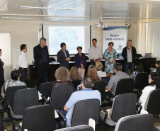 Secretaria Estadual de Educação do Paraná; Reunião com representantes do MEC no auditório da SEED com a participação da Secretária Lucia Cortez. 24-04-18. Foto: Hedeson Alves