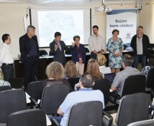 Secretaria Estadual de Educação do Paraná; Reunião com representantes do MEC no auditório da SEED com a participação da Secretária Lucia Cortez. 24-04-18. Foto: Hedeson Alves