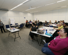 Secretaria Estadual de Educação do Paraná; Curso de empreendedorismo no SEBRAE para professores e técnicos dos núcleos regionais de educação. 24-04-18. Foto: Hedeson Alves