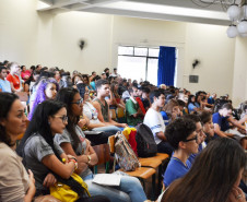 Na sexta-feira (20), o Núcleo Regional de Educação de Cascavel reuniu cerca de 300 estudantes no 1º Encontro de Grêmios Estudantis e Representantes de Turma, com participação de 93 escolas estaduais