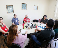Representantes do Departamento de Educação e Trabalho, Ministério do Trabalho (MTE) e Colégio Estadual do Paraná, se reuniram nessa quarta-feira (25), em Curitiba, para discutir o Curso Técnico em Produção de Áudio e Vídeo