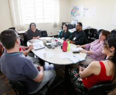 Representantes do Departamento de Educação e Trabalho, Ministério do Trabalho (MTE) e Colégio Estadual do Paraná, se reuniram nessa quarta-feira (25), em Curitiba, para discutir o Curso Técnico em Produção de Áudio e Vídeo