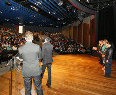 Secretaria Estadual de Educação do Paraná; Abertura do Festival de Matemática no teatro da Fiep em Curitiba com a presença da Superintendente da EducaçãoInes Carnieletto. 07-05-18. Foto: Hedeson Alves