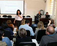 Os editais do Pibid e do Programa de Residência Pedagógica foram apresentados por Paloma Siqueira Fonseca, técnica da Coordenação de Aperfeiçoamento de Pessoal de Nível Superior (Capes) do Ministério da Educação (MEC)