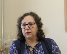 Secretaria Estadual de Educação do Paraná; Colégio Estadual Roberto Langer Júnior que tem projetos contra a prática de bullyng como peça de teatro, na foto a diretora Ceidy Maria Alves. 02-05-18. Foto: Hedeson Alves