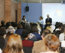 Secretaria Estadual de Educação do Paraná; Auditório do DPTE reune alunos da rede estadual de educaçao para debater o dia 18 de maio Dia Nacional de Combate ao Abuso e à Exploração Sexual de Crianças e Adolescentes. 17-05-18. Foto: Hedeson Alves