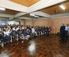 Secretaria Estadual de Educação do Paraná; Auditório do DPTE reune alunos da rede estadual de educaçao para debater o dia 18 de maio Dia Nacional de Combate ao Abuso e à Exploração Sexual de Crianças e Adolescentes. 17-05-18. Foto: Hedeson Alves
