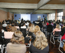 Secretaria Estadual de Educação do Paraná; Auditório do DPTE reune alunos da rede estadual de educaçao para debater o dia 18 de maio Dia Nacional de Combate ao Abuso e à Exploração Sexual de Crianças e Adolescentes. 17-05-18. Foto: Hedeson Alves