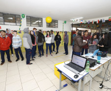 Secretaria Estadual de Educação do Paraná; Feira de 3D e robótica no Colégio Estadual São Cristóvão em São José dos Pinhais. 05-06-18. Foto: Hedeson Alves