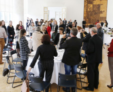 Secretaria Estadual de Educação do Paraná; Almoço no Palácio Iguaçu com a presença da Governadora Cida Borghetti a Secretária Lucia Cortez e chefes dos núcleos de educação. 11-06-18. Foto: Hedeson Alves