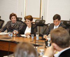 Secretaria Estadual de Educação do Paraná; Reunião com os chefes dos núcleos no GGi do Palácio Iguaçu com a presença da Secretária Lucia Cortez. 11-06-18. Foto: Hedeson Alves