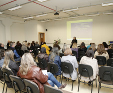 Secretaria Estadual de Educação do Paraná; Reunião no auditório da Universidade UniCesumar sobre BNCC (Base Nacional Comun Curricular). 18-06-18. Foto: Hedeson Alves