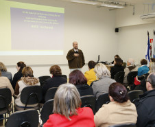 Secretaria Estadual de Educação do Paraná; Reunião no auditório da Universidade UniCesumar sobre BNCC (Base Nacional Comun Curricular). 18-06-18. Foto: Hedeson Alves