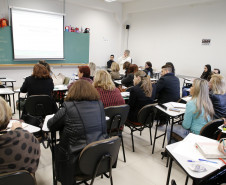 Secretaria Estadual de Educação do Paraná; Caminhos Pedagócicos IV, Curso de formação continuada para técnicos dos núcleos. 19-06-18. Foto: Hedeson Alves