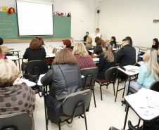Secretaria Estadual de Educação do Paraná; Caminhos Pedagócicos IV, Curso de formação continuada para técnicos dos núcleos. 19-06-18. Foto: Hedeson Alves