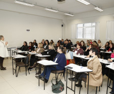 Secretaria Estadual de Educação do Paraná; Caminhos Pedagócicos IV, Curso de formação continuada para técnicos dos núcleos. 19-06-18. Foto: Hedeson Alves