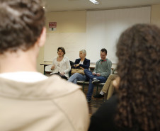 Secretaria Estadual de Educação do Paraná; Colégio Estadual Leôncio Correia, palestra para alunos sobre drogas, Mes de Junho sem Drogras. 28-06-18. Foto: Hedeson Alves