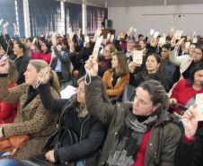 Conferência intermunicipal de educação do Núcleo Regional de Educação (NRE) de Cianorte.