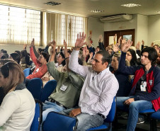 Conferência intermunicipal de educação do Núcleo Regional de Educação (NRE) de Cornélio Procópio.