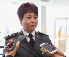 O Paraná passará a contar com mais três colégios da Polícia Militar em 2019. Nesta quinta-feira (11), a governadora Cida Borghetti assinou decreto que cria os colégios de Maringá, Cornélio Procópio e Cascavel.Curitiba, 11/10/2018Foto: Fernando Ogura / ANPr