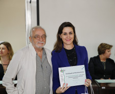 Secretaria Estadual de Educação do Paraná; Premiação dos professores do estado do Paraná no auditório da SEED. 19-10-18. Foto: Hedeson Alves