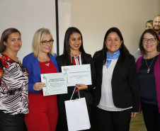 Secretaria Estadual de Educação do Paraná; Premiação dos professores do estado do Paraná no auditório da SEED. 19-10-18. Foto: Hedeson Alves