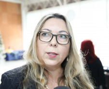 Secretaria Estadual de Educação do Paraná; II Simpósio de Neurociencias Aplicada e Educação Especial no auditório da FAculdade Bagozzi, na foto  Siana do Carmo de Oliveira Franco Bueno .Departamento de Educação Especial - DEE.  23-10-18. Foto: Hedeson Alves