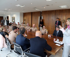 Governadora Cida Borghetti assina edital de abertura de vagas para novos alunos do Colégio Militar de Cornélio Procópio e Maringá   -  Curitiba, 05/11/2018  -  Foto: Orlando Kissner/ANPr