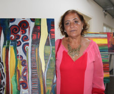 A Secretaria de Estado da Educação inaugurou nesta sexta-feira (23) a exposição Ero Ere Mulheres Artistas. A coletânea, que conta com 23 trabalhos distribuídos pela sede da Secretaria, em Curitiba, ficará aberta ao público e funcionários até o dia 18 de dezembro.  -  Curitiba, 23/11/2018   -  FOto: Fernando de Jesus/SEED