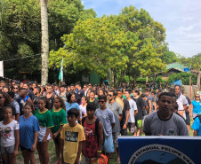 Evento tem como objetivo promover a integração entre estudantes e comunidades das oito escolas localizadas nas ilhas do Litoral. 