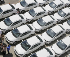Governadora Cida Borghetti durante solenidade de entrega de novas viaturas e motocicletas para PM-Policia Militar do Paraná e secretária de educaçã0. - Curitiba/Pr, 18.12.2018 - Foto Jonas Oliveira