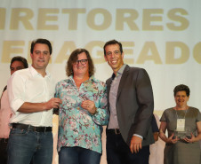 As escolas estaduais com as melhores notas e maior crescimento no Índice de Desenvolvimento da Educação Básica (Ideb) das regiões Sudoeste, Oeste, Centro e Centro-Sul foram premiadas nessa terça-feira (22), pela Secretaria de Estado da Educação na abertua do Seminário de Diretores – Aprendizagem em Foco 2019, realizado em Pinhão, no Centro-Sul do Estado.