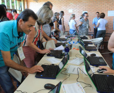 Nos dois dias de cursos os servidores participaram de oficinas de avaliação (diagnóstico e plano de ação), liderança, hora atividade, tecnologia e inovação, e gestão de sala de aula.