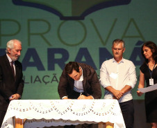 A Secretaria de Educação do Paraná realizou nesta quarta-feira (20), em Curitiba, o Seminário de Cooperação Pedagógica com Município. O evento contou com a presença do vice-governador, Darci Piana, e do secretário da Educação, Renato Feder. Participarão prefeitos de 140 municípios, secretários municipais da educação de 397 municípios. Curitiba,20/02/2019 Foto:Jaelson Lucas / ANPr