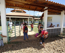 Escola indígena Cacique Koféj, em São Jerônimo da Serra.São Jerônimo da Serra, 14-03-14.Foto: Arnaldo Alves.