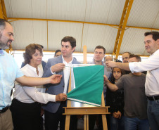 |Governador Carlos Massa Ratinho Júnior inaugura em Guarapuava a nova sede do Colégio Estadual Pedro Carli  -  Guarapuava, 04/04/2019  -  Foto: Jaelson Lucas/ANPr