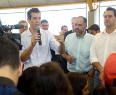 |Governador Carlos Massa Ratinho Júnior inaugura em Guarapuava a nova sede do Colégio Estadual Pedro Carli  -  Guarapuava, 04/04/2019  -  Foto: Jaelson Lucas/ANPr